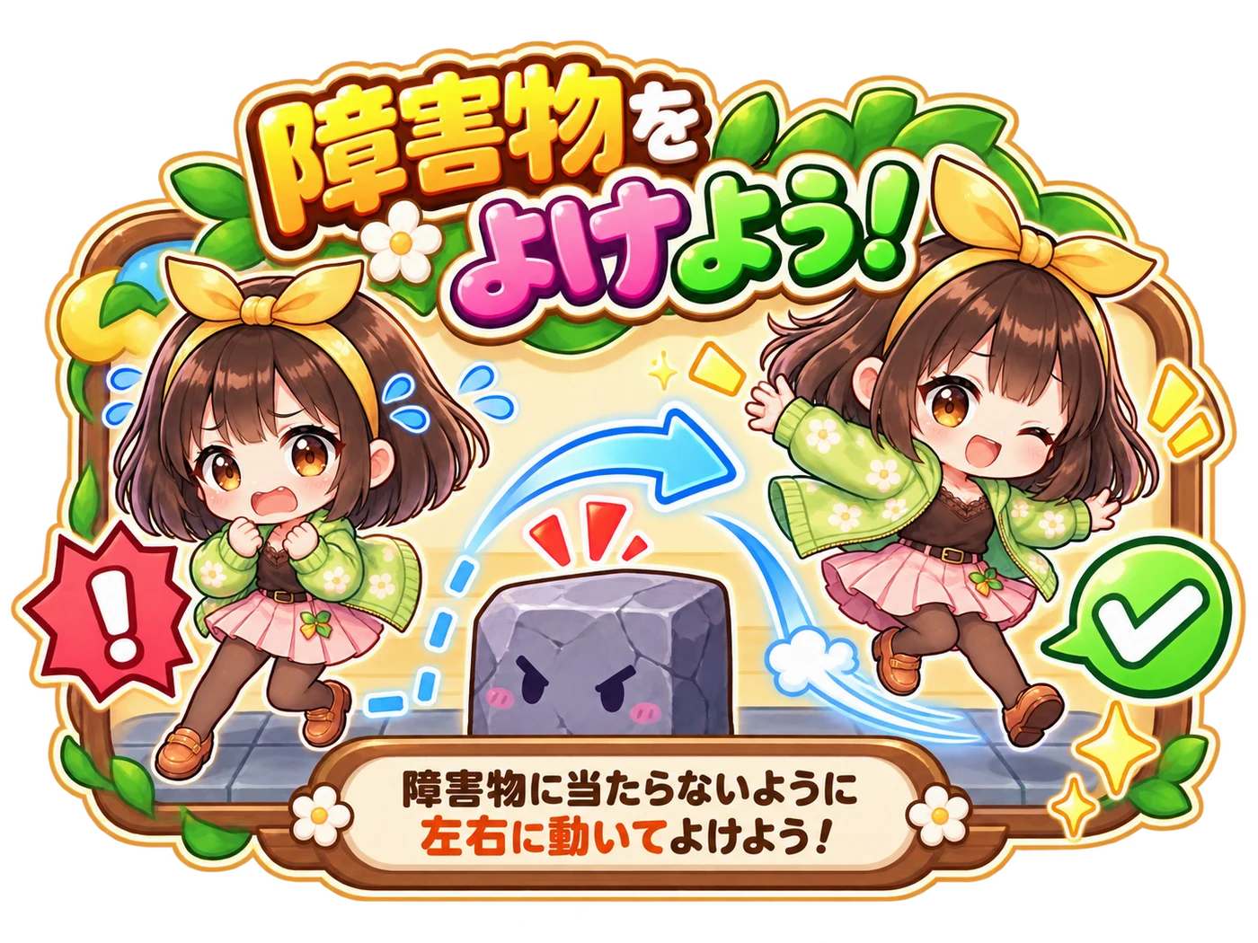 障害物をよけよう